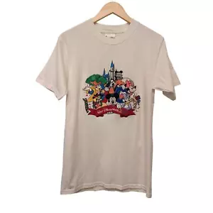 Vintage Deadstock Walt Disney World bestickt Patch Grafik T-Shirt weiß - Bild 1 von 7