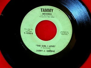 LARRY J GREENE~THE GIRL I LOVE~MEGA RARE~ OHIO~ANOTHER LONELY NIGHT~~ MOD 45 - Foto 1 di 1