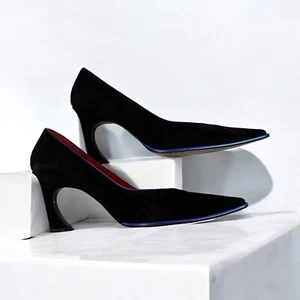 Zapatos de tacón Fendi de gamuza negros para mujer talla 37 - Imagen 1 de 9