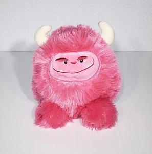 Giggle Scape Pink MONSTER W/ Horns Soft Fluffy Bean Bag Plush Stuffed Toy 6" EUC - Picture 1 of 8