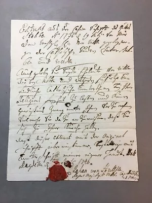 JESUIT ANTIQUE MANUSCRIPT ANCIENT DOCUMENT WITH STAMP 1736 YEAR - Image 1 of 4