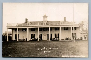 GEORGE WASHINGTON HOUSE YWCA MT.VERNON VA ANTIKE ECHTFOTO-POSTKARTE RPPC  - Bild 1 von 2