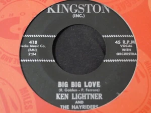 KEN LIGHTNER-BIG BIG LOVE-KINGSTON SCARCE UN! - Imagen 1 de 2