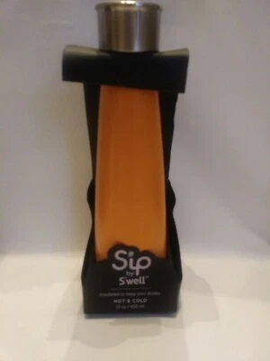 Botella de agua Sip by Swell 15 oz acero inoxidable aislado frío caliente crema caramelo  Foto 1 de 4