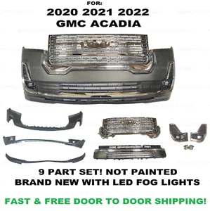 FOR 2020 2021 2022 GMC ACADIA FRONT BUMPER SET - Picture 1 of 7