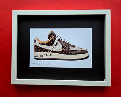 💎 ALEXANDER DULAC MY SNEAKER Hand Signed Print Only 10 COA - Bild 1 von 4