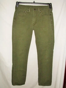 Jeans de mezclilla verde Levi's 514 para hombre talla 32 x 33 ~ 100 % algodón excelente estado. n - Imagen 1 de 9