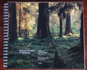 National Geographic Spiral Bound 1988 Natural Wonders of the World Calendar - Picture 1 of 4