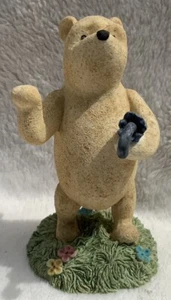 Classic Pooh Boarder Fine Arts Pooh With Umbrella (Down) A2390 - Picture 1 of 6