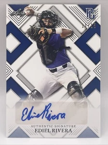 2023 LEAF PERFECT GAME PAPER BLUE EDIEL RIVERA 11/15 AUTO - Picture 1 of 2