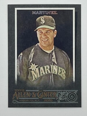 EDGAR MARTINEZ 2020 Allen & Ginter X Online Exclusive #33 Seattle Mariners HOF - Image 1 of 2