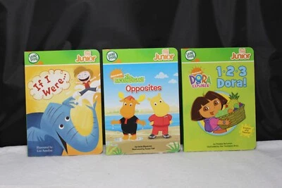 Leap Frog Tag Junior Lot of 3 Books The Backyardagins 123 Dora & If I were - Image 1 of 4