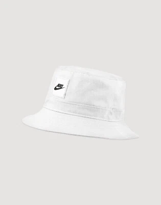 Nike Niños Sombrero Cubo L/XL Blanco Negro 100% Algodón Cobertura 360 CZ6125 100 Nuevo Foto 1 de 4