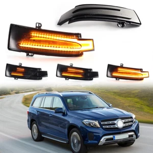 Luz de señal de giro de espejo lateral LED secuencial para Mercedes Benz ML GL GLE GLS G R - Imagen 1 de 8