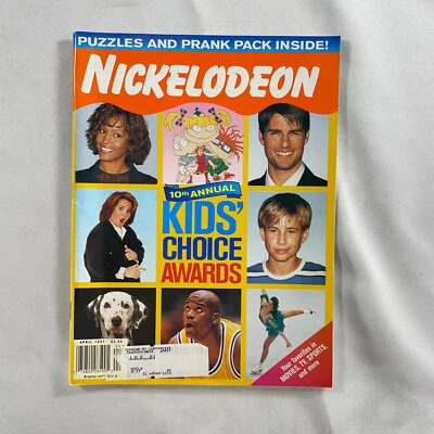 Vintage Nickelodeon Magazine April 1997 Issue w/ 10th Annual Kids' Choice Awards - Image 1 of 4