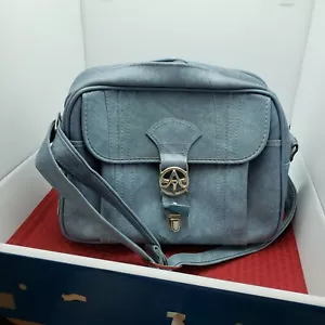 American Tourister 1975 Escort Carry On Overnight Bag Blue Vintage - Picture 1 of 15