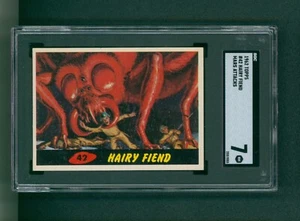 1962 Mars Attacks Baseball Card - #42 Hairy Friend, SGC 7 NM - Picture 1 of 2