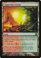 Copperline Gorge Scars of Mirrodin NM Land Rare MAGIC GATHERING CARD ABUGames