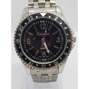 Navarre men's dress watch. Large black face. Working watch - Picture 1 of 8