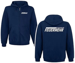 FEUERWEHR Kapuzenjacke Sweatshirt mit ORTSNAMEN Hoodie versch Druckfarben O15 - Bild 1 von 1
