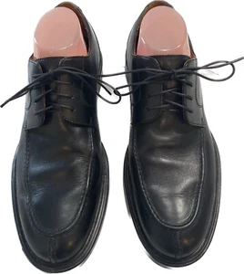 Vestido Oxford Johnston & Murphy 020-5661 de cuero negro con puntera delantal para hombre talla 9,5 - Imagen 1 de 7