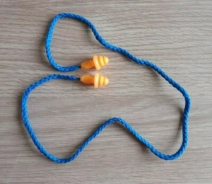 SILICONE EAR PLUGS WITH CORD - Picture 1 of 1