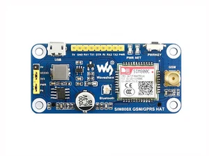 Waveshare 5V GSM/GPRS/Bluetooth HAT for Raspberry Pi Supports SMS HTTP FTP - Picture 1 of 9