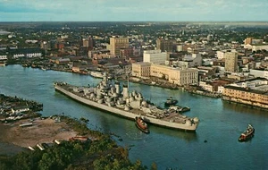 USS North Carolina WWII "Greatest Sea Weapon" NC P45531 Schiff Militaria Postkarte - Bild 1 von 2