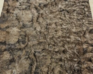 Walnuss Wurzelholz Furnier 15" x 16" roh keine Unterlage 1/42" Dicke AAA-Qualität - Bild 1 von 3