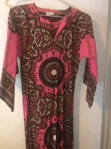 Tunic Hippie Disco Woodstock Cotton woman’s MEDIUM Pre-owned Great condition - Picture 1 of 7