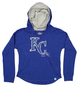 Majestic MLB Jugend Mädchen Kansas City Royals The Closer Pullover Hoodie, blau - Bild 1 von 5