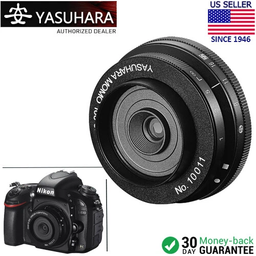 Yasuhara MOMO 100 43mm f/6.4 Soft Focus Pancake Lens for Nikon F Mount Camera  - Image 1 of 3