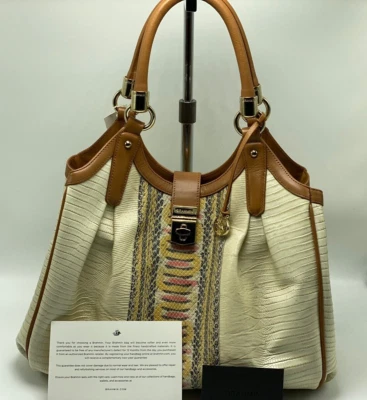 Bolso de hombro Brahmin Elisa de cuero amarillo cañón nuevo con etiquetas precio de venta sugerido por el fabricante $425 Foto 1 de 4