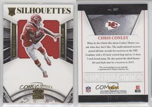 2015 Panini Crown Royale Silhouettes Gold /49 Chris Conley #207 Rookie RC