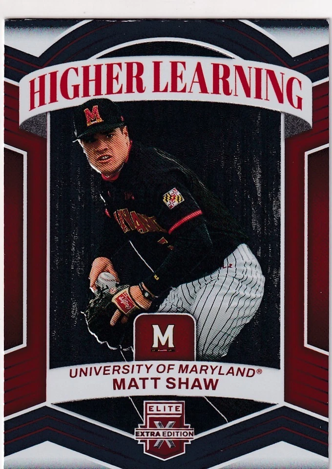 2023 ELITE EXTRA HIGHER LEARNING RC MATT SHAW ROOKIE BASEBALL (JC)4849 - Image 1 of 1