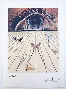 Salvador Dali Original Vintage Art Print Lithograph Signed Limited with COA - Picture 1 of 3