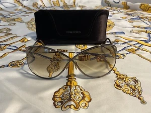 Tom Ford Butterfly Sunglasses TF130 Miranda 36F Dark Bronze/Havana 68mm FT0130 - Picture 1 of 5