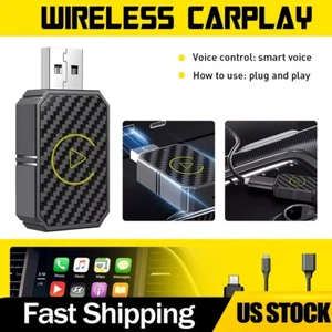 Mini Wireless CarPlay Adapter For Apple Plug & Play Low Latency Converts Wired O - Picture 1 of 11