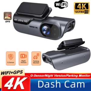 GPS 4K Auto Dashcam Wireless WiFi Front Auto DVR Kamera Videorekorder G-Sensor - Bild 1 von 14
