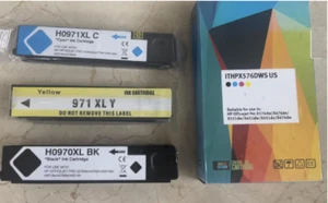 3 Patronen 971XL (Gelb, Cyan, Rückseite) - wie abgebildet - Bild 1 von 1