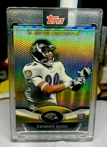 2011 TANDON DOSS TOPPS PLATINUM REFRACTOR #28 BALTIMORE RAVENS ENCASED PARALLEL - Picture 1 of 3