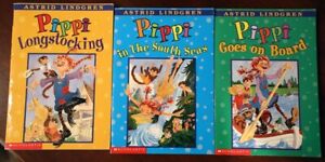 PIPPI LONGSTOCKING by Astrid Lindgren Scholastic Paperback Book Lot SOUTH SEAS +