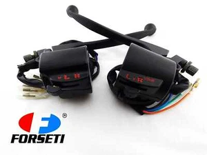 HONDA CL100 70-72 BLACK HANDLEBAR SWITCH BLOCK LEVER HEADLIGHT INDICATOR HORN - Bild 1 von 4