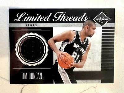 2012 Panini Limited TIM DUNCAN #/99 Threads Game Used Patch🔥San Antonio Spurs - Image 1 of 2