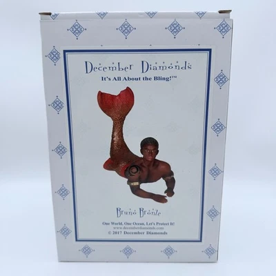 Rare December Diamonds Bruno Bronze Merman Ornament 2017 New in Box - Retired - Image 1 of 2