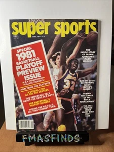 W8 1981 MAGIC JOHNSON LAKERS Super Sports Magazine Basketball April - Picture 1 of 1