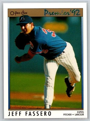 1992 O-Pee-Chee Premier #119 Jeff Fassero Montreal Expos - Image 1 of 2