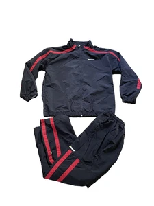 Reebok Track Suit Mens XL Full Zip Jacket Pants Set Nylon Lined Training Athleti - Picture 1 of 24