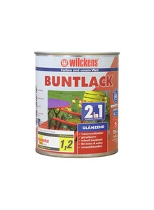 Wilckens Buntlack 2in1 glänzend Lack Farbe Decklack Schutzlack 750ml Buntlack  - Bild 1 von 15