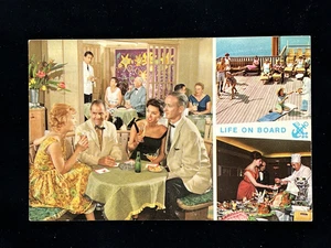 Bremen / Europa / Berlin - Leben an Bord - Norddeutscher Lloyd - Vintage Postkarte - Bild 1 von 2